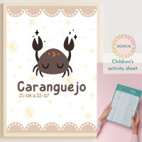 Zodiac Cancer poster for kids